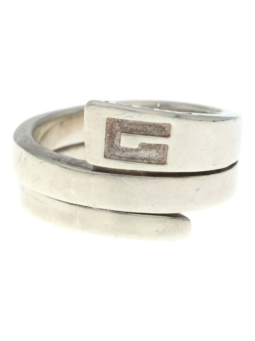 Gucci Spiral Snake Ring Silver